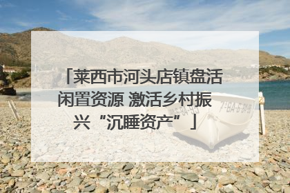 莱西市河头店镇盘活闲置资源 激活乡村振兴“沉睡资产”
