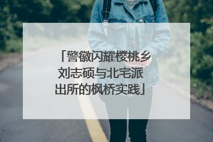 警徽闪耀樱桃乡 刘志硕与北宅派出所的枫桥实践