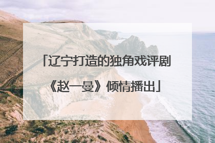 辽宁打造的独角戏评剧《赵一曼》倾情播出