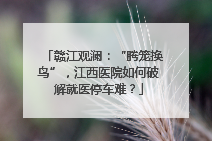 赣江观澜：“腾笼换鸟”，江西医院如何破解就医停车难？