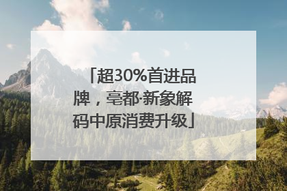 超30%首进品牌，亳都·新象解码中原消费升级