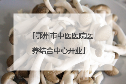鄂州市中医医院医养结合中心开业