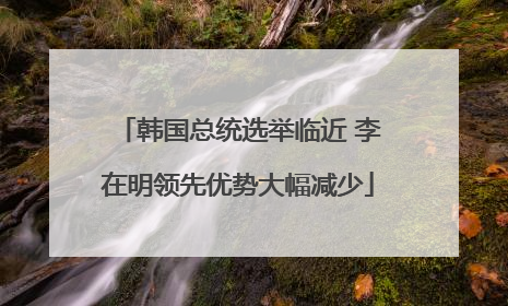 韩国总统选举临近 李在明领先优势大幅减少