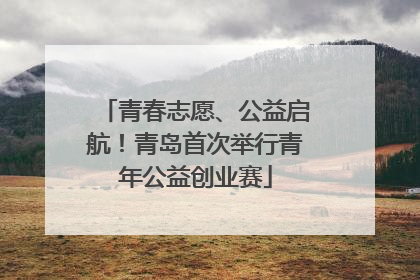 青春志愿、公益启航！青岛首次举行青年公益创业赛