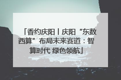 香约庆阳丨庆阳“东数西算”布局未来赛道：智算时代 绿色领航