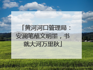 黄河河口管理局：安澜笔蘸文明墨，书就大河万里秋