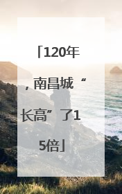 120年，南昌城“长高”了15倍