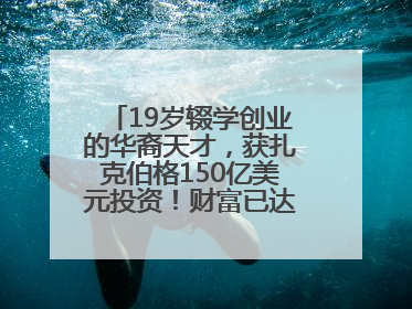 19岁辍学创业的华裔天才，获扎克伯格150亿美元投资！财富已达20亿美元！