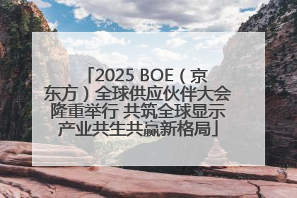 2025 BOE（京东方）全球供应伙伴大会隆重举行 共筑全球显示产业共生共赢新格局