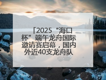 2025“海口杯”端午龙舟国际邀请赛启幕，国内外近40支龙舟队竞逐海甸溪