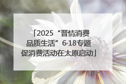 2025“晋情消费 品质生活”6·18专题促消费活动在太原启动