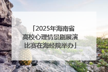 2025年海南省高校心理情景剧展演比赛在海经院举办
