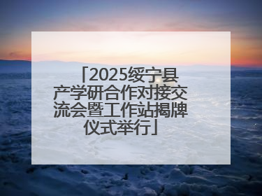 2025绥宁县产学研合作对接交流会暨工作站揭牌仪式举行