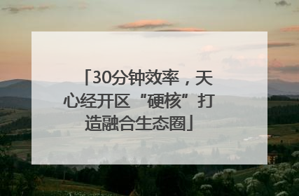 30分钟效率，天心经开区“硬核”打造融合生态圈