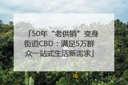 50年“老供销”变身街道CBD：满足5万群众一站式生活新需求