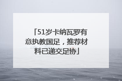 51岁卡纳瓦罗有意执教国足，推荐材料已递交足协